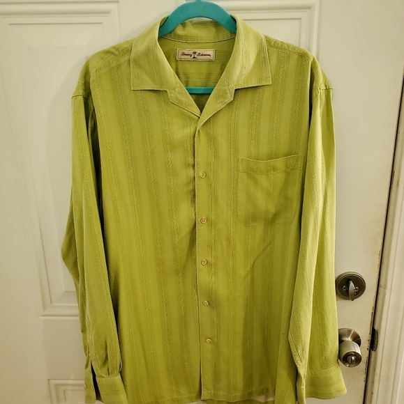 Tommy Bahama Silk Button-Down Shirt - Picture 1 of 8